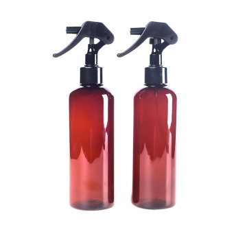 8oz Amber Pet Cosmo garrafa redonda W / Trigger Sprayer (EF-T010250)